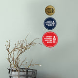 Circle Safety Harness Must Be Worn Wall or Door Sign