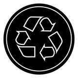 Signs ByLITA Circle Recycling Graphic Door or Wall Sign | Easy Installation | Durable Construction | Promote Health And Safety | Caution Warning Sign for Home, Business and Office Spaces