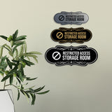 Signs ByLITA Designer Restricted Access Storage Room Wall or Door Sign