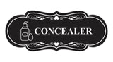 Signs ByLITA Designer Concealer Makeup Area Wall or Door Sign