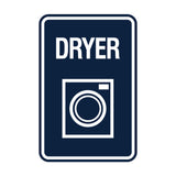 Signs ByLITA Portrait Round Dryer Wall or Door Sign