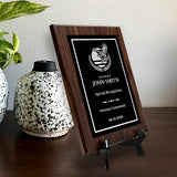 Thank You For Your Service Military and First Responders Customizable Award Plaque | Patriotic Recognition of Achievement and Service Personalizable Plaques