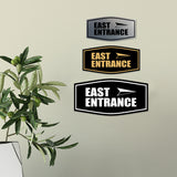 Fancy East Entrance Wall or Door Sign