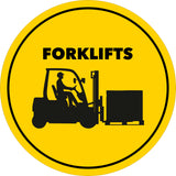 Circle Plus Forklifts Wall or Door Sign | Easy Installation | Office Warning Signage