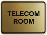 Signs ByLITA Classic Framed Telecom Room Sign | Durable Material | Office