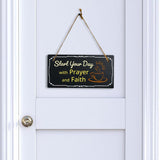 Inspirational and Motivational Religious 5x10 Hanging Plus Wall or Door Sign