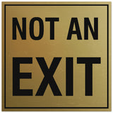 Signs ByLITA Square Not an Exit Sign - Easy Installation | Durable Material