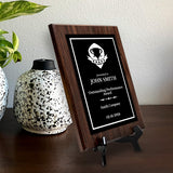 Performance and Recognition Customizable Award Plaque | Achievement and Service Personalizable Prize Plaques