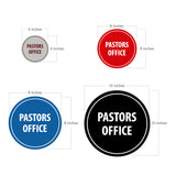 Circle Pastors Office Sign