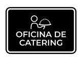 Signs ByLITA Classic Framed Oficina de Catering Door or Wall Sign