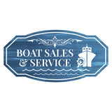 Victorian Plus Boat Sales & Service Wall or Door Sign | Harbor Marina Signage