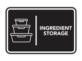 Signs ByLITA Classic Framed Ingredient Storage Door or Wall Sign Easy Installation | Health And Safety | Building And Hospitality Signs