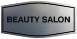 Signs ByLITA Fancy Beauty salon Sign - Laser-Engraved Lettering | Durable ABS Plastic | Vibrant Colors | Powerful Foam Tape Wall or Door Sign
