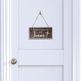 Raised On Sweet Tea And Jesus 5x10 Hanging Plus Wall or Door Sign | Religious Home Decor