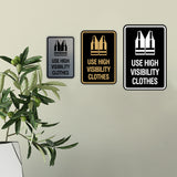 Signs ByLITA Portrait Round Use High Visibility Clothes Wall or Door Sign