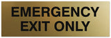 Signs ByLITA Basic Emergency Exit Only Sign | Easy Installation | Durable Wall or Door Sign