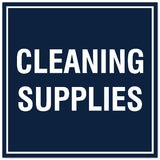 Signs ByLITA Square Cleaning Supplies Sign - Easy Installation | Durable Material