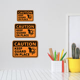 Classic Framed Plus Caution Keep Guard In Place Wall or Door Sign | Workplace Safety Compliance Signs