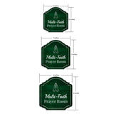 Heritage Plus Multi-Faith Prayer Room Wall or Door Sign | Religious Signage