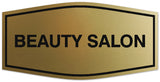Signs ByLITA Fancy Beauty salon Sign - Laser-Engraved Lettering | Durable ABS Plastic | Vibrant Colors | Powerful Foam Tape Wall or Door Sign
