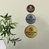 Circle No Soliciting Unwanted Visitors Will Be Eaten Wall or Door Sign
