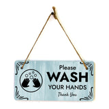 Please Wash Your Hands Thank You 5x10 Hanging Wall or Door Sign