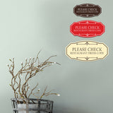 Signs ByLITA Victorian Please Check Restaurant Dress Code Wall or Door Sign