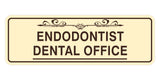 Signs ByLITA Standard Endodontist Dental Office Tooth Vector Wall or Door Sign