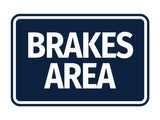 Signs ByLITA Classic Framed Brakes Area Wall or Door Sign
