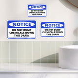 Classic Framed Plus Notice Do Not Dump Chemicals Down This Drain Wall or Door Sign | Office & Workspace Bathroom Signage