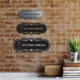 Signs ByLITA Designer Setting Sprays Makeup Area Wall or Door Sign