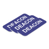 Deacon 1 x 3" Name Tag, (3 Pack)
