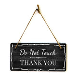 Do Not Touch Thank You 5x10 Hanging Plus Wall or Door Sign | Home & Office Decor