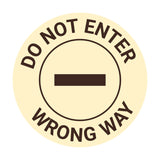 Signs ByLITA Circle Do Not Enter, Wrong Way Wall or Door Sign