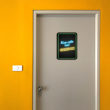 Portrait Round Plus Keep Calm and Game On Wall or Door Sign | Easy Installation | Gaming | Home Decor