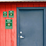 Portrait Round Plus No Dumping Protect Our Environment Wall or Door Sign | Health & Safety Signage