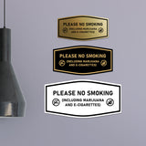 Signs ByLITA Fancy Please NO SMOKING (Including Marijuana and E-Cigarettes) Wall or Door Sign