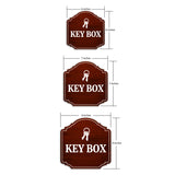 Heritage Plus Key Box Wall or Door Sign | Public Spaces Signage
