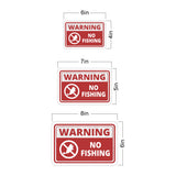 Classic Framed Plus Warning No Fishing Wall or Door Sign | Marina Quayside Signage