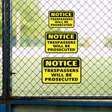 Classic Framed Plus Notice Trespassers Will Be Prosecuted Wall or Door Sign | Health & Safety Warning Signage
