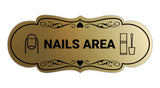 Signs ByLITA Designer Nails Area Makeup Area Wall or Door Sign