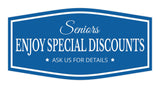 Signs ByLITA Fancy Seniors Enjoy Special Discounts. Ask Us for Details Easy Installation | Durable Construction | Barbers | Grooming and Styling | Hair Wall or Door Sign