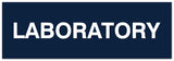Signs ByLITA Basic Laboratory Sign - Laser-Engraved Lettering | Durable ABS Plastic | Vibrant Colors | Powerful Foam Tape
