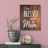 Designs ByLITA I Am Blessed With The Best Mom, Wall Print Art | Religious Home Decor (Unframed or Framed)