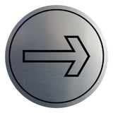 Signs ByLITA Circle Directional Arrow Right Graphic Door or Wall Sign | Easy Installation | Durable Construction | Promote Health And Safety | Caution Warning Sign for Home, Business and Office Spaces