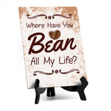 Coffee Lover's Table Sign with Acrylic Stand (6x8“) | Coffee Lovers | Office & Home Table Signs