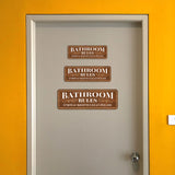 Standard Plus Bathroom Rules Enjoy & Keep It Clean Please Wall or Door Sign | Health And Safety Office Signage
