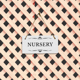Nursery 5x10 Hanging Plus Wall or Door Sign | Rustic Twine | Range of Vibrant Decor Styles | Room Signs For Home and Business
