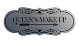 Signs ByLITA Designer Queen's Makeup Area Wall or Door Sign