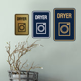 Signs ByLITA Portrait Round Dryer Wall or Door Sign